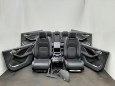 2018 JAGUAR I-PACE Mk1 Black Leather Front & Rear Seats Interior + Door Cards