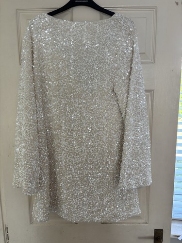 Bnwt white sequin dress - bnwt, h&m