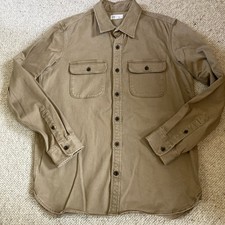 Gap Men’s Casual Overshirt Light Brown Size Medium