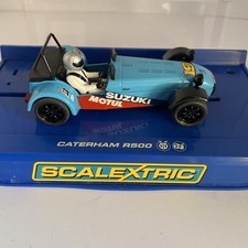 SCALEXTRIC  C3133f-51-312 CATERHAM R500 BLUE , Used car in original box