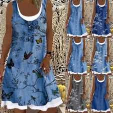 UK Womens Sleeveless Midi