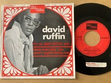 DAVID RUFFIN - I’M SO GLAD I FELL FOR YOU -FRENCH  7” PICT SLEEVE - TAMLA MOTOWN