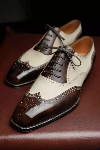 Handcraft men cream brown - handcraft, men's