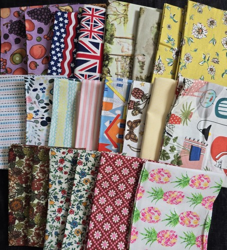 Mixed lot cotton fabric - mixed,