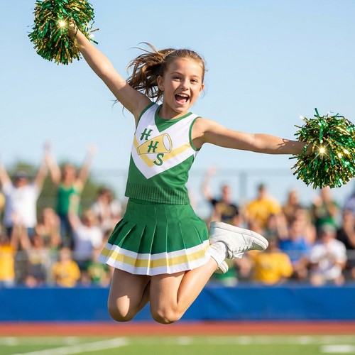 Ladies glee cheerleader - cheerleader, school