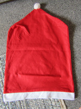 Christmas Santa Hat Dining Chair Back Covers x 6