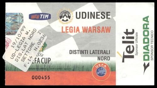Ticket 1999 udinese - udinese, legia