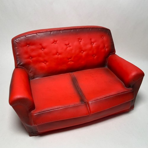 Vintage sindy doll settee red - doll,