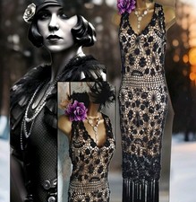 Designer sagaie Black Crochet