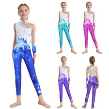 Kids Girls Leotard Shiny