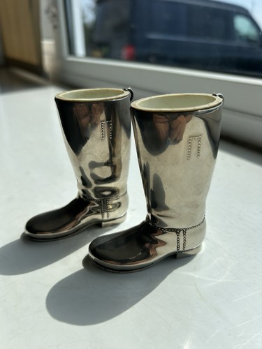 Pair vintage silver plated - of,