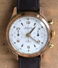VINTAGE DULUX CHRONOGRAPH  WRISTWATCH MANUAL WIND 1950's/ 1960