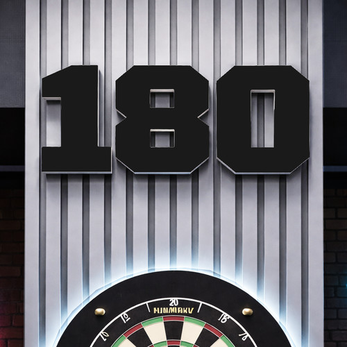 180 wall letters - sign, black
