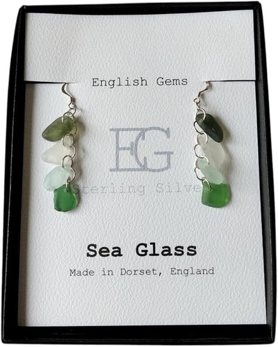 Sea glass cluster drop - sea,