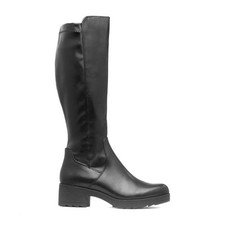 Marco Tozzi Womens Boots Black Adults Ladies Knee High Vegan Cushioned Heel SIZE