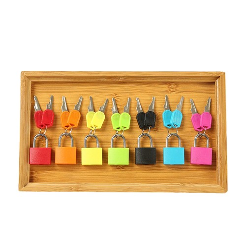Pieces colorful lock keys - colorful,