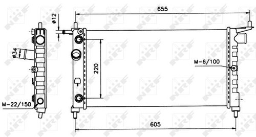 Nrf radiator for - nrf, nova