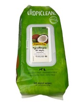 Tropiclean Tropiclean Hypoallergenic Wipes 100S - Deodorising Cat Dog