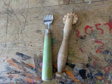 Pair Retro Vtg 50s Nutbrown