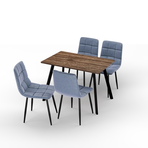 110cm dining table 4 pcs - 110cm, &