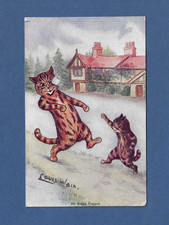 Louis Wain Postcard An Xmas Present - Cats, Snowball