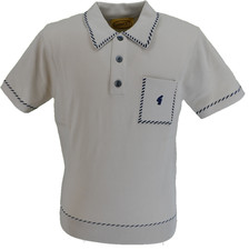 Gabicci Mens Linen Archive Routledge Knitted Polo Shirt
