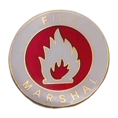 Fire marshal enamel - pin, badge