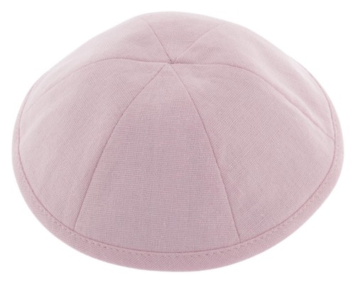 Deluxe linen kippah with - linen,