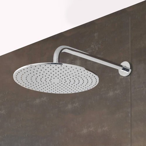 Bathroom round fixed chrome - fixed,