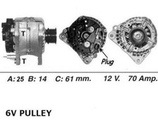 WAI Alternator for Volkswagen