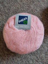 Phildar Phil'Douce 3 1/2 DK yarn peach salmon vintage discontinued 40g mohair