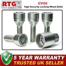 4x EVO5 Locking Wheel Bolts For Peugeot 306 1993-2003 (Alloy Wheels) Silver