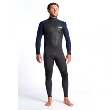 C-Skins Element 3/2mm Mens Wetsuit Anthracite Slate Lime - Medium Small MS