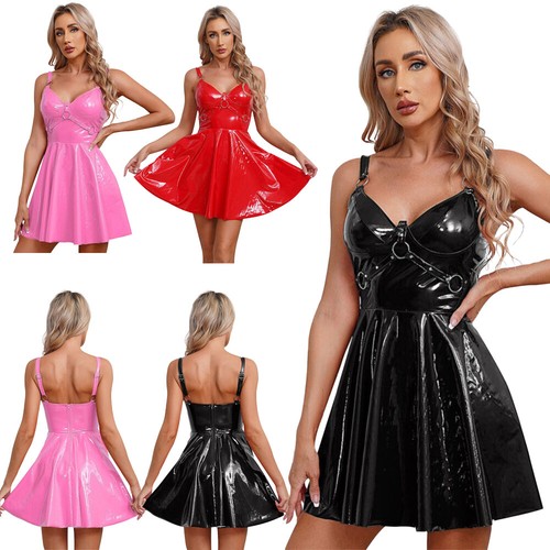 Womens wet look - look, leather