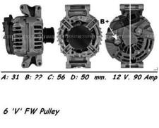 WAI Alternator for Mercedes