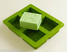 Tree Of Life 4 Cell Rectangular Silicone Soap Mould Slice 140g COLOUR MAY VARY