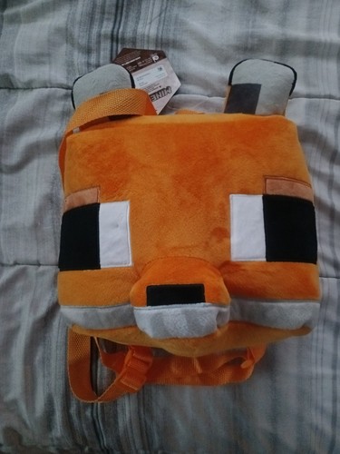 Minecraft fox plush backpack - fox,