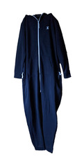 Men's hooded jumpsuit in navy. XL . Zip closure. 2 zip pockets. Pre-owned