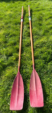 Wooden rowing oars - Vintage