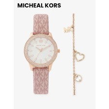 Michael Kors Analog Quartz Women Watch Bracelet Gift Set Vintage 786987449