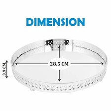 Silver Round Decorative Vanity