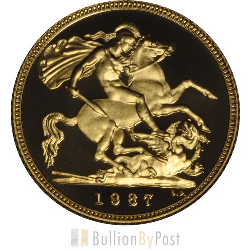 1987 gold half sovereign - gold,