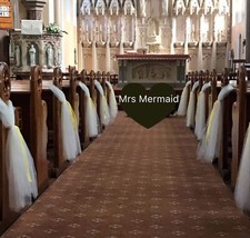 12 X ribbon Pew end ties