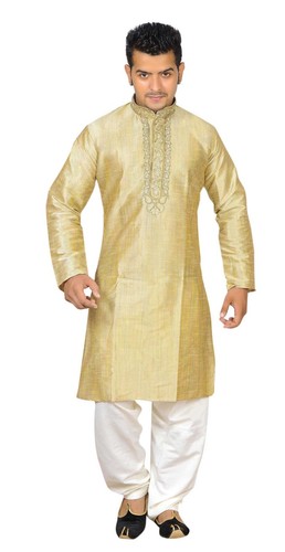 Men gold kurta - men's, pajama