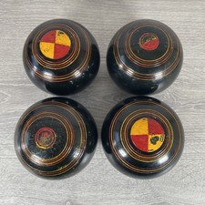 Set Of 4 Henselite Bowls Pyne Standard Size 4 15/16 Australian WD Hensell & Son