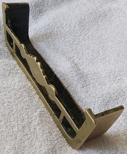 Vintage brass fireplace fender - vintage,