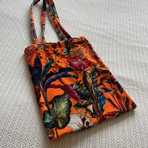 Orange multi floral cotton - multi, floral,