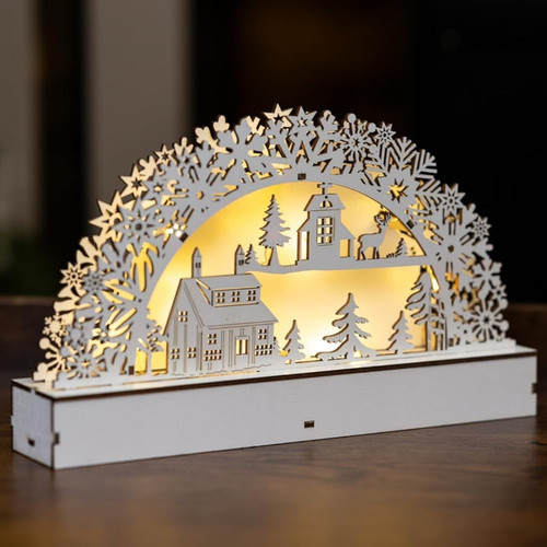Christmas candle bridge - christmas,