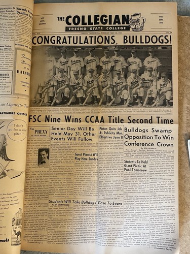 1951 fresno state - 1951-53, college