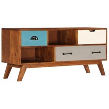 Solid Acacia Wood TV Cabinet